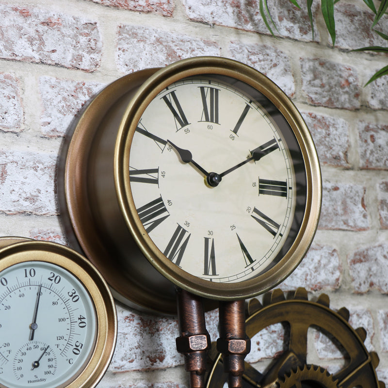 Pipefitter Clock Large Industrial Pipe Clock – Windsor Browne