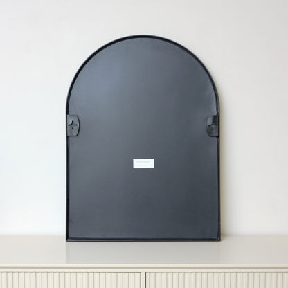 Black Arched Wall Mirror 80cm x 60cm