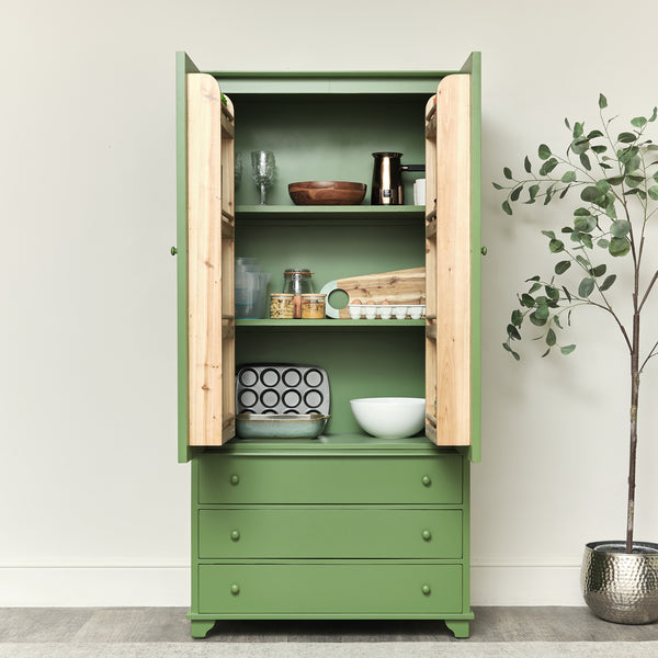 Large Olive Green Pantry Storage Closet Windsor Browne