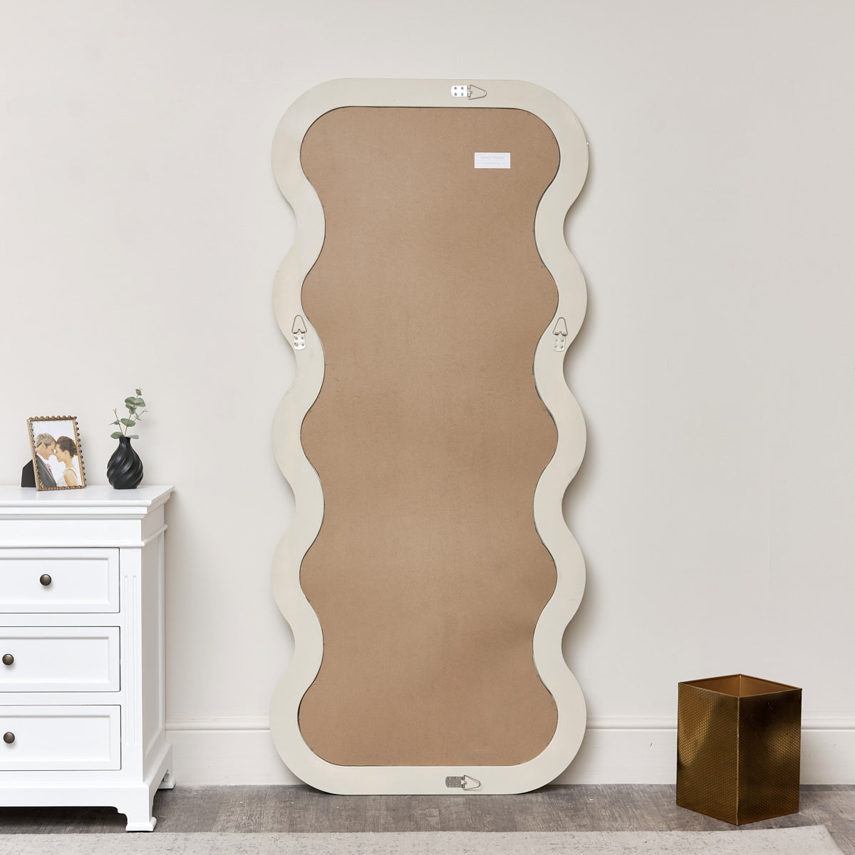 Full Length Wave Taupe Mirror