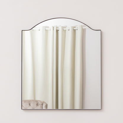 Matte Black Metal Framed Wall Mirror - 50cm x 65cm