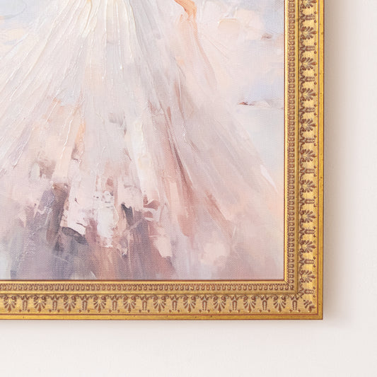  Large Vintage Princess Gold Framed Wall Print - 40cm x 50cm 