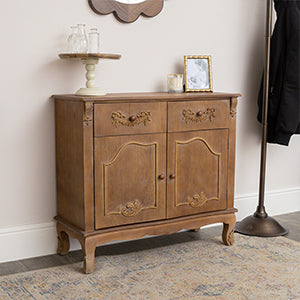  Large Wooden Sideboard Cupboard - Pays Du Bois Range 
