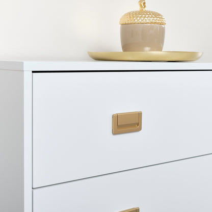 Large 3 Drawer Chest of Drawers - Elle White Range