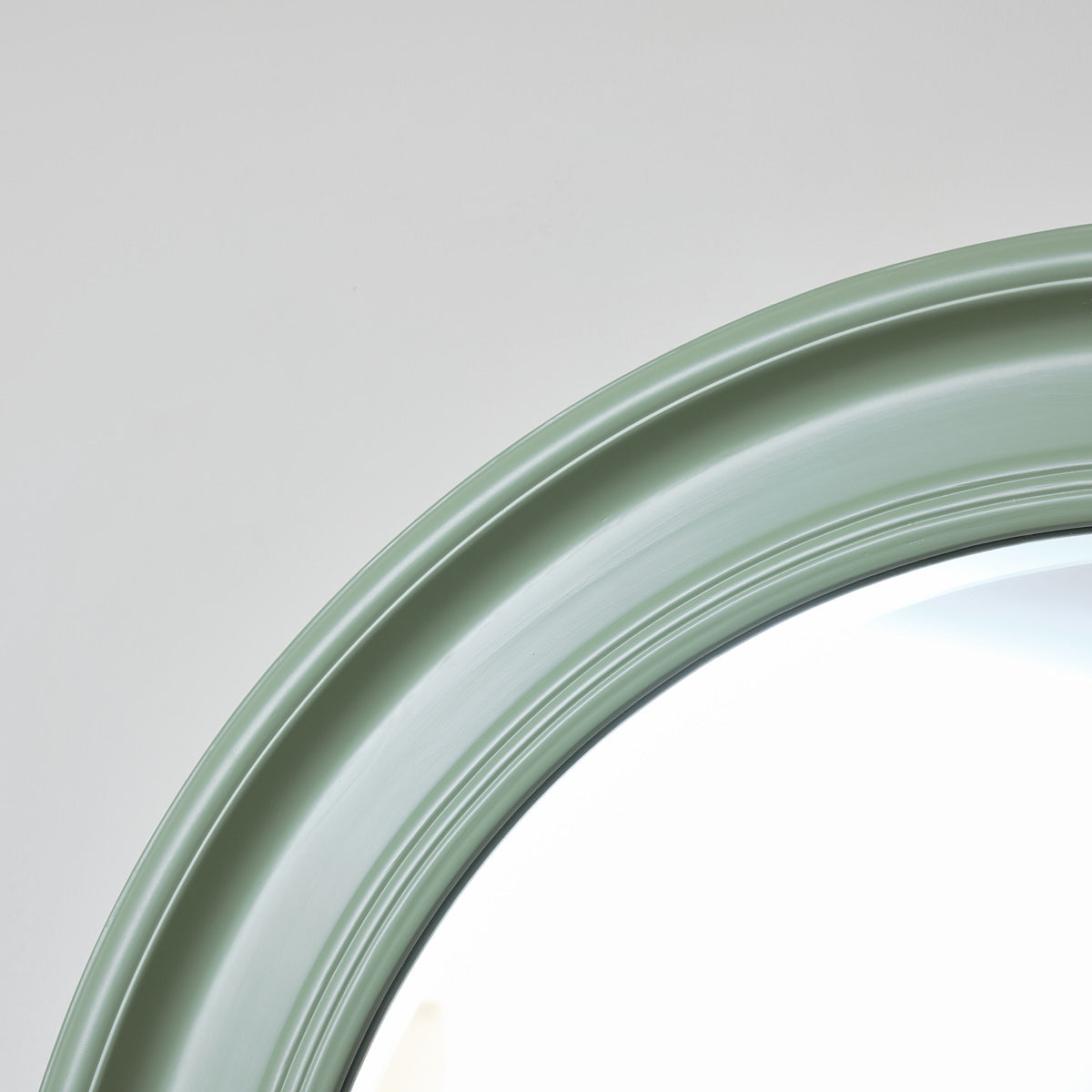 Large Round Sage Green Wall Mirror 80cm x 80cm
