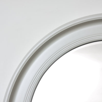 Large Round Taupe Grey Wall Mirror 80cm x 80cm