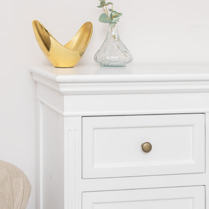 Large White Wooden Sideboard Cabinet - Daventry White Range