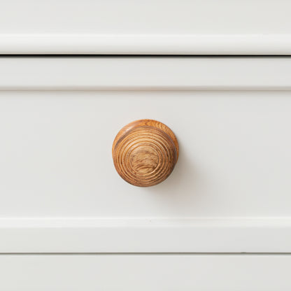 Set of 4 Large Wooden Swirl Drawer Knobs