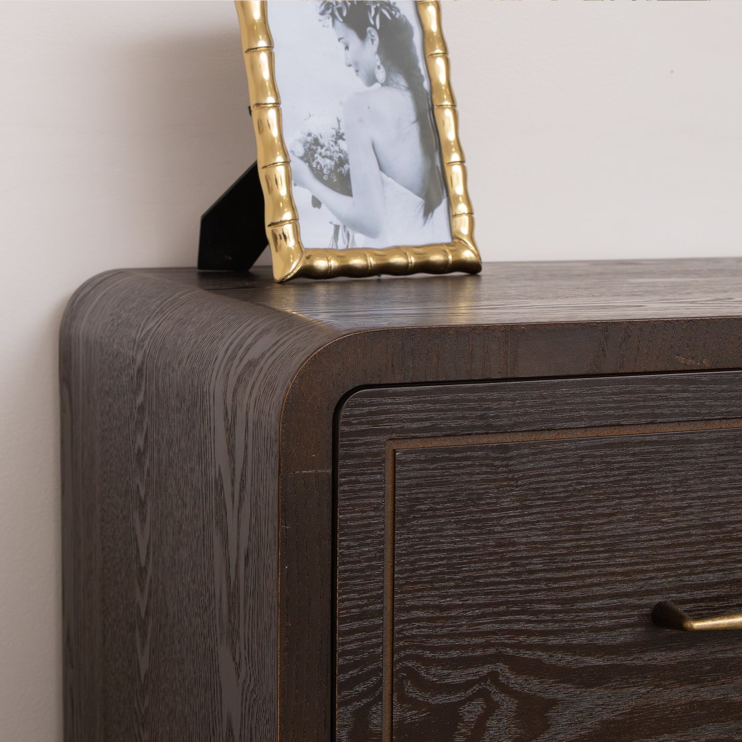3 Drawer Dark Wood Chest of Drawers - Kingsley Range