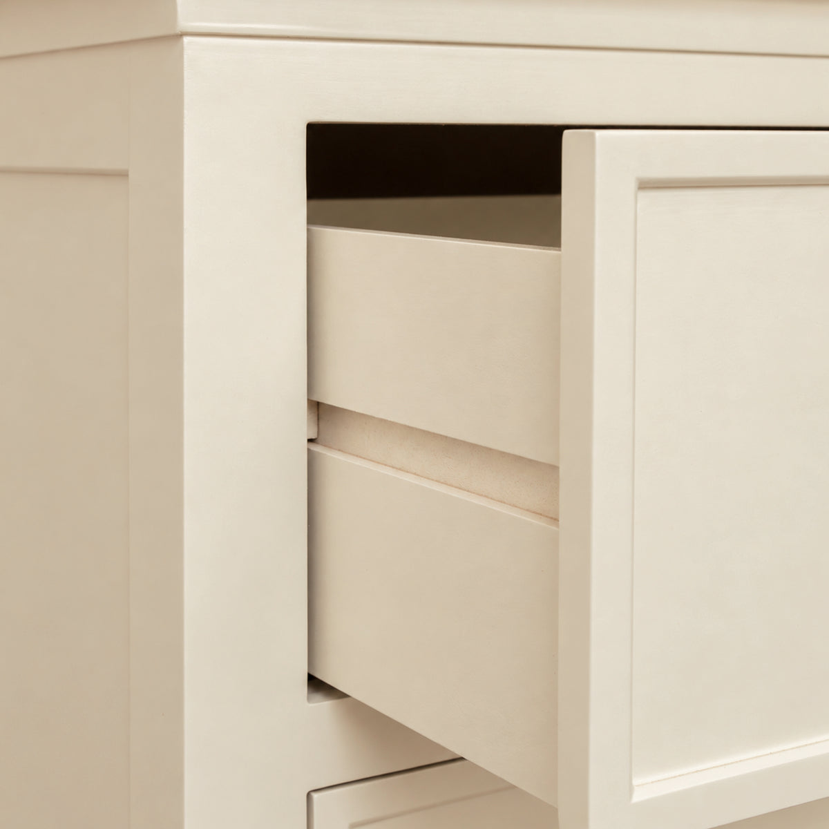Ivory 3 Drawer Chest of Drawers & Pair of 3 Drawer Bedside Tables - Charlotte Ivory Range