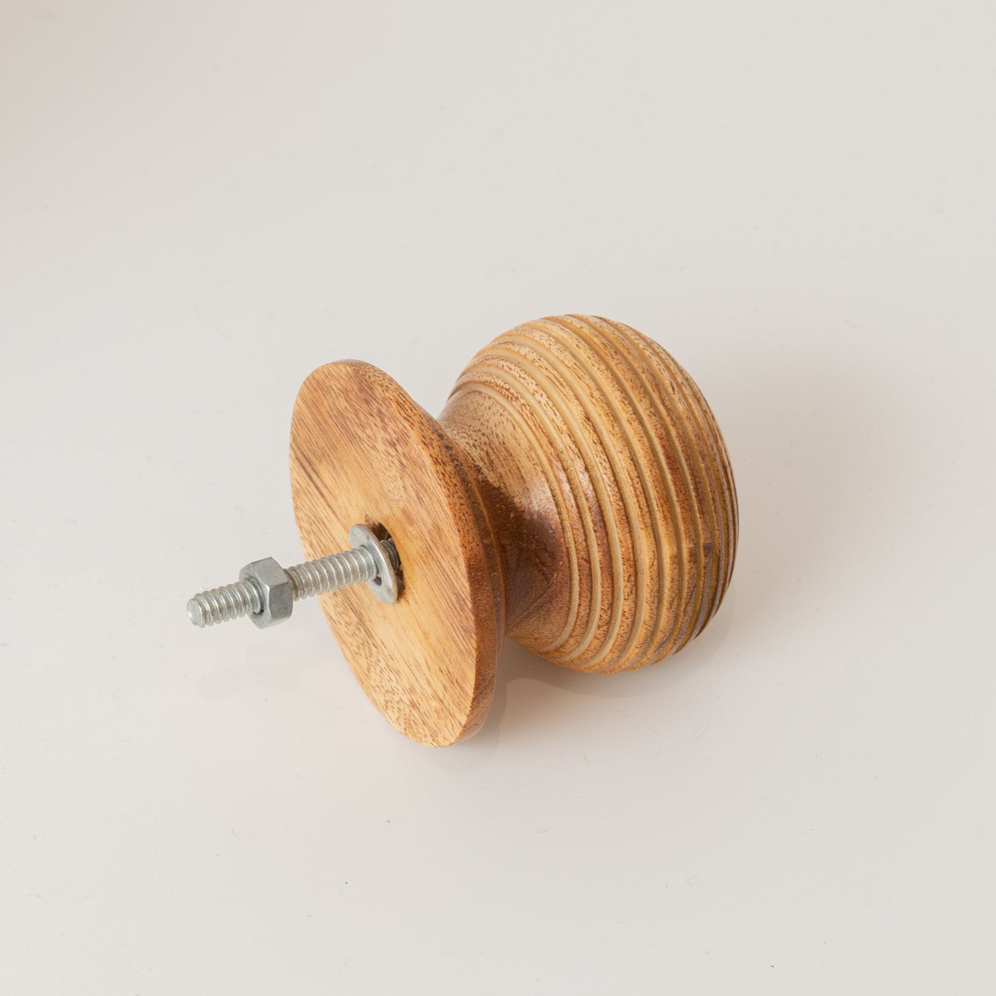 Set of 4 Large Wooden Swirl Drawer Knobs