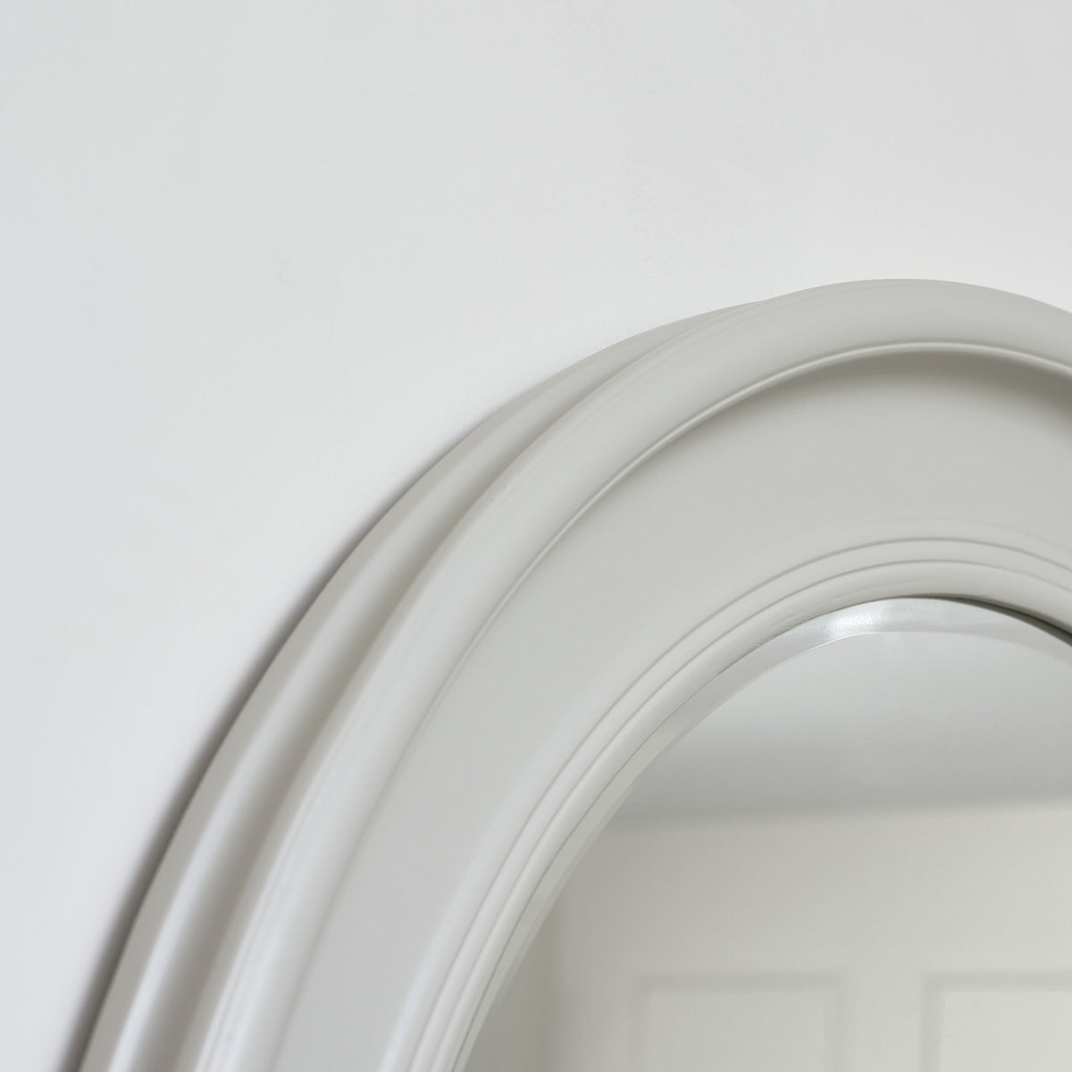Large Round Taupe Grey Wall Mirror 80cm x 80cm