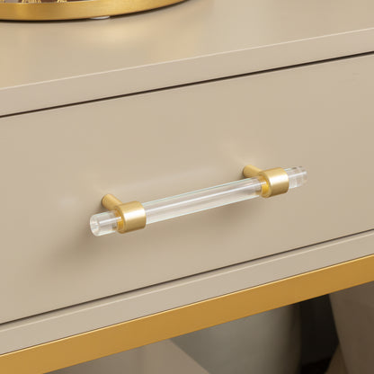 One Drawer Bedside Table - Liana Taupe Range