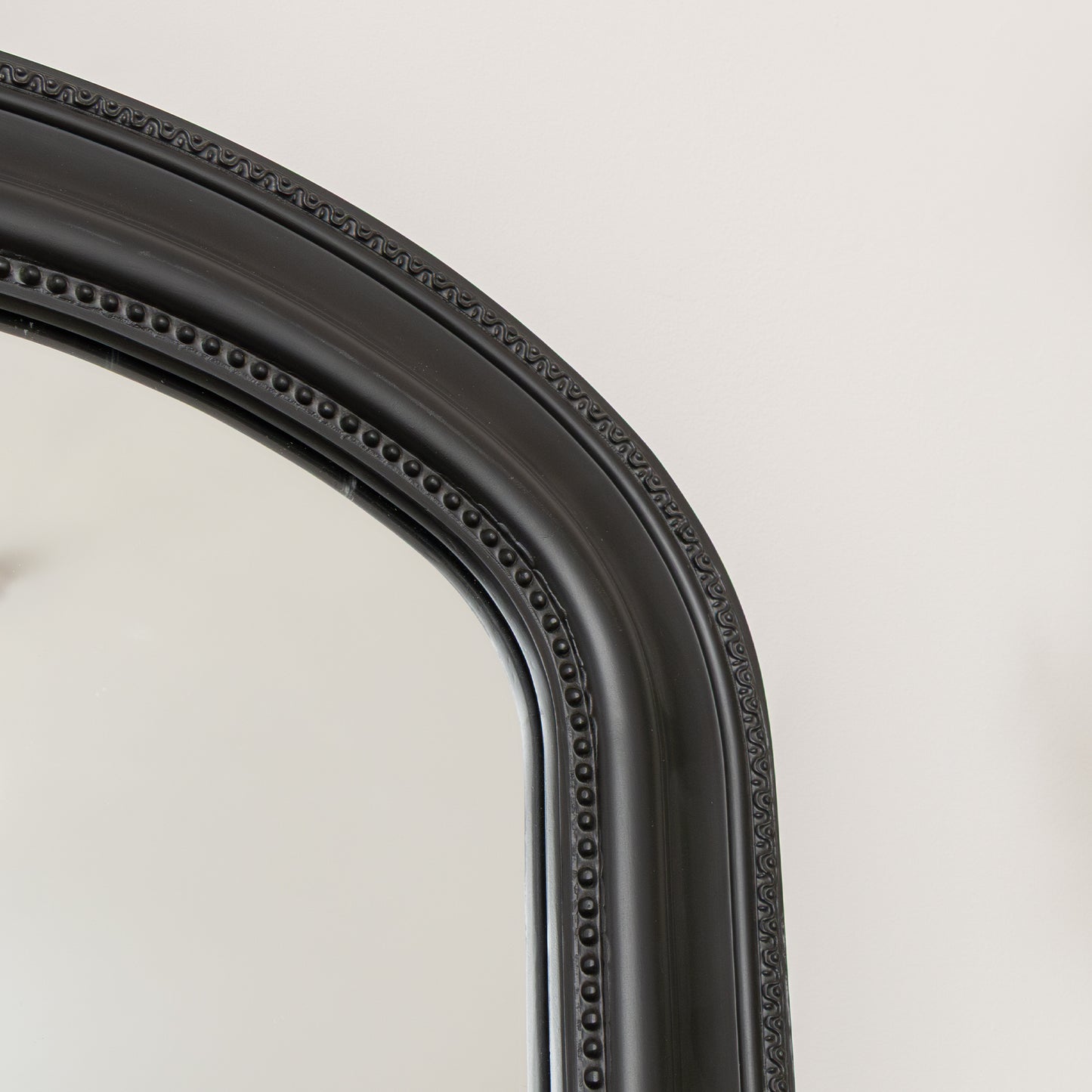 Full Length Black Leaner & Wall Mirror - 47cm x 142cm