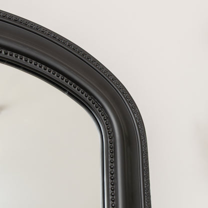 Full Length Black Leaner & Wall Mirror - 47cm x 142cm