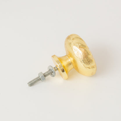 Set of 4 Large Gold Swirl Drawer Knobs