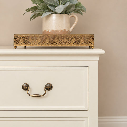  Large Ivory 8 Drawer Chest of Drawers - Charlotte Ivory Range 
