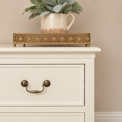 Ivory 8 Drawer Chest of Drawers & Pair of 3 Drawer Bedside Tables - Charlotte Ivory Range