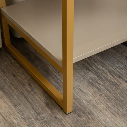Pair of One Drawer Bedside Tables - Liana Taupe Range