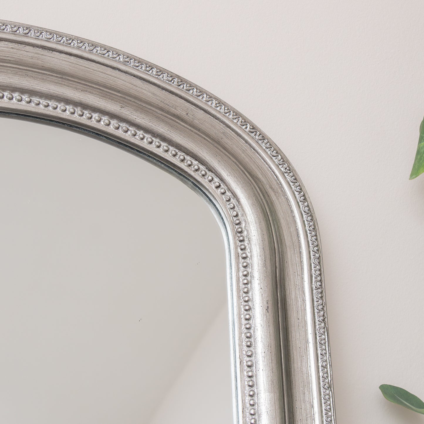 Full Length Foiled Silver Leaner & Wall Mirror - 47cm x 142cm