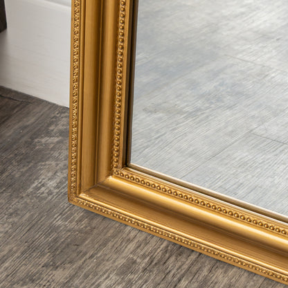 Full Length Antique Gold Leaner & Wall Mirror - 47cm x 142cm