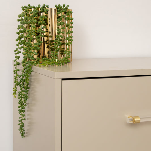  Large 3 Drawer Chest of Drawers - Liana Taupe Range 