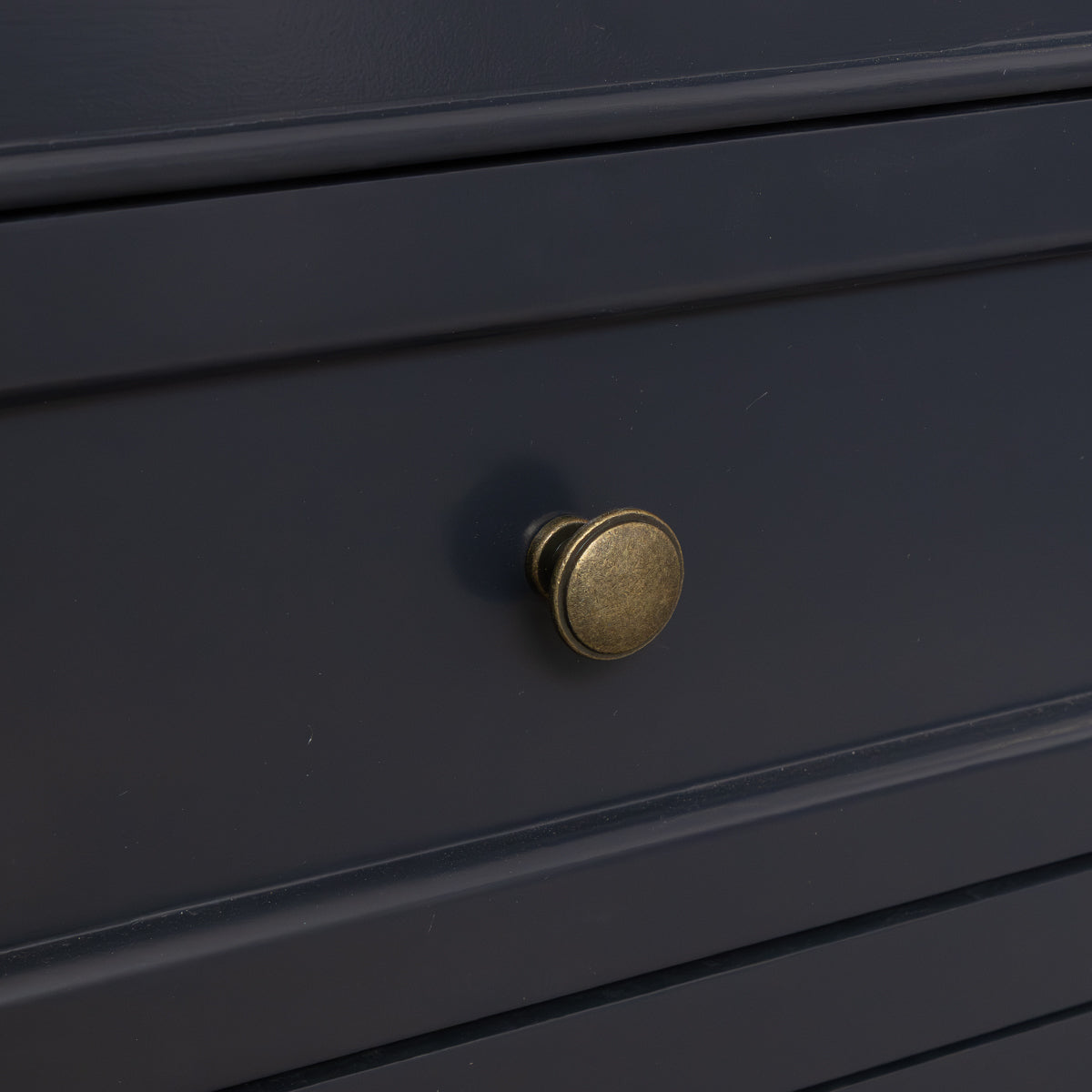 Large Navy Black Wooden Sideboard Cabinet - Daventry Navy Black Range