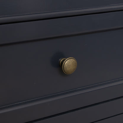 Large Navy Black Wooden Sideboard Cabinet - Daventry Navy Black Range
