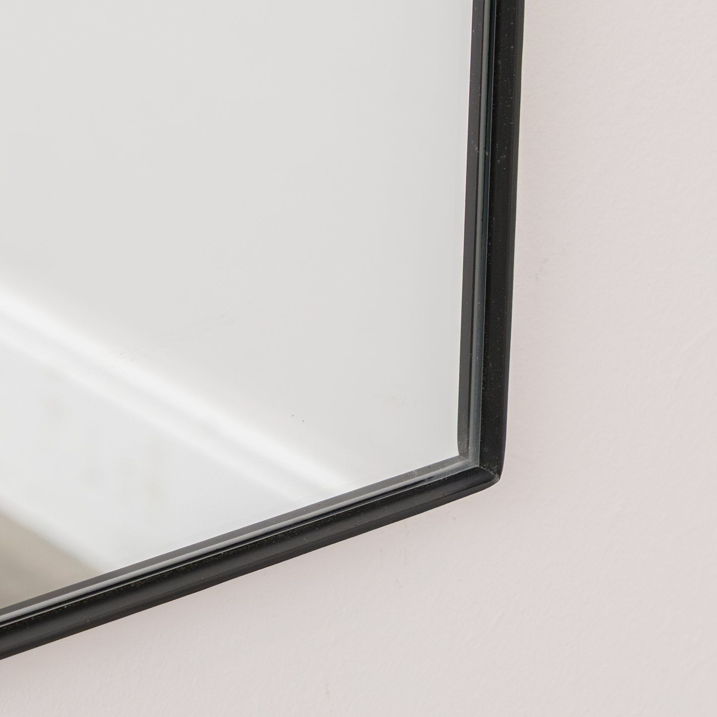 Matte Black Metal Framed Wall Mirror - 50cm x 65cm