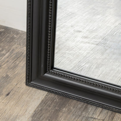 Full Length Black Leaner & Wall Mirror - 47cm x 142cm