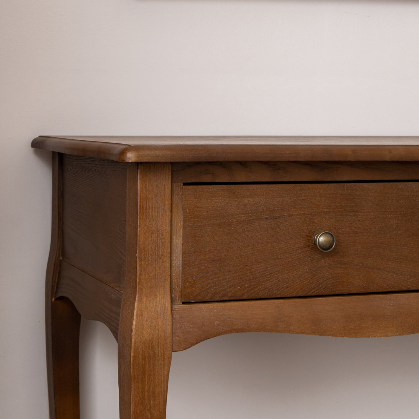 3 Drawer Dark Wood Console Table with Shelf - Ashwell Range