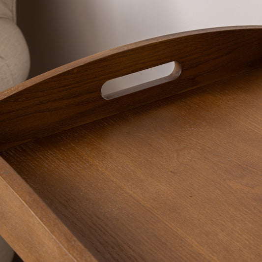  Rectangular Wooden Butler’s Tray Style Side Table - Ashwell Range 