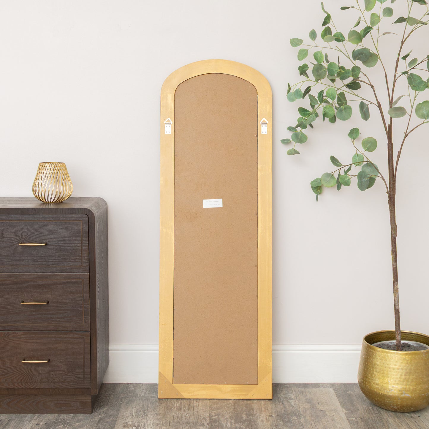 Full Length Antique Gold Leaner & Wall Mirror - 47cm x 142cm