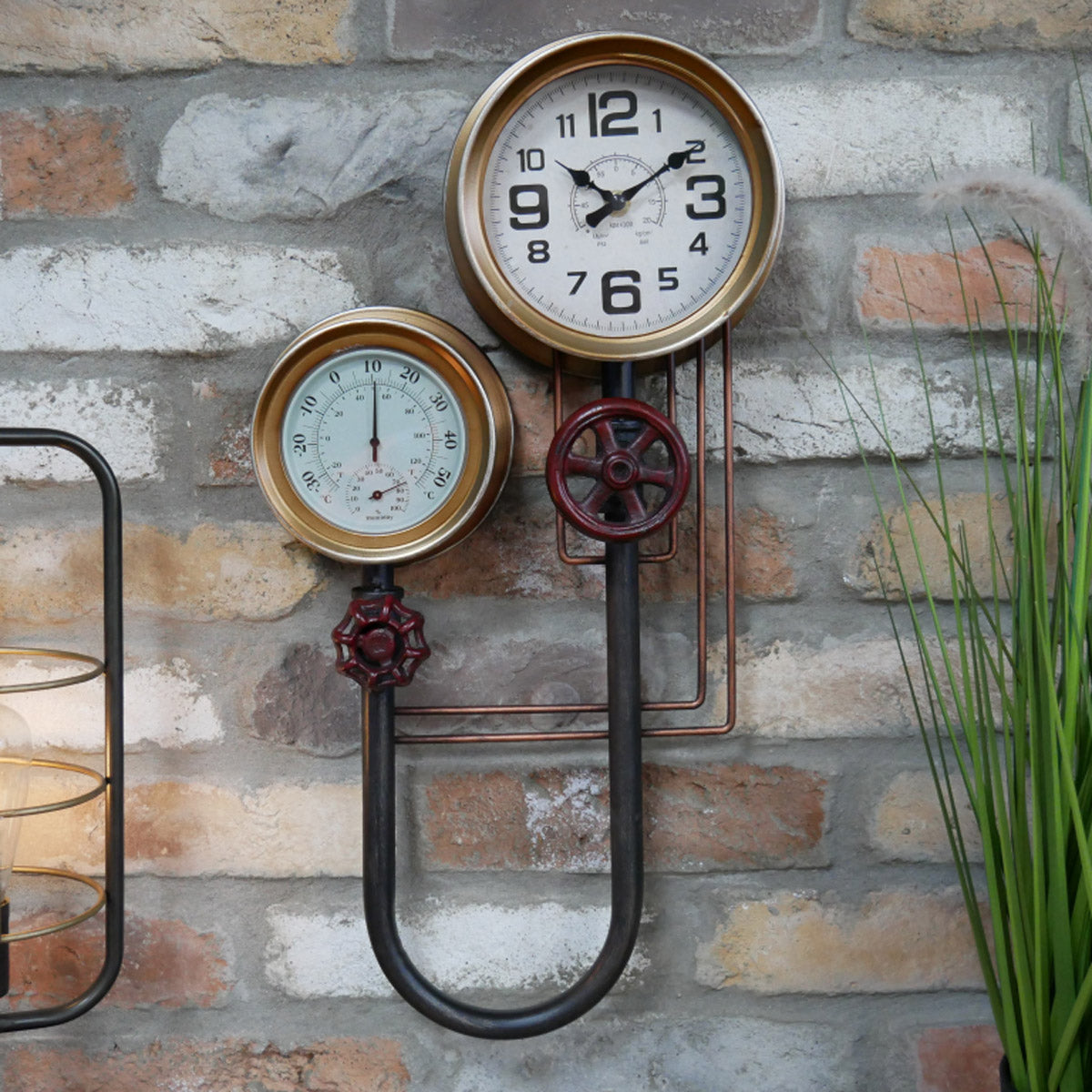 Industrial Pipe Wall Clock