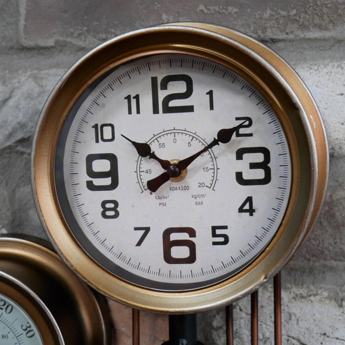 Industrial Pipe Wall Clock