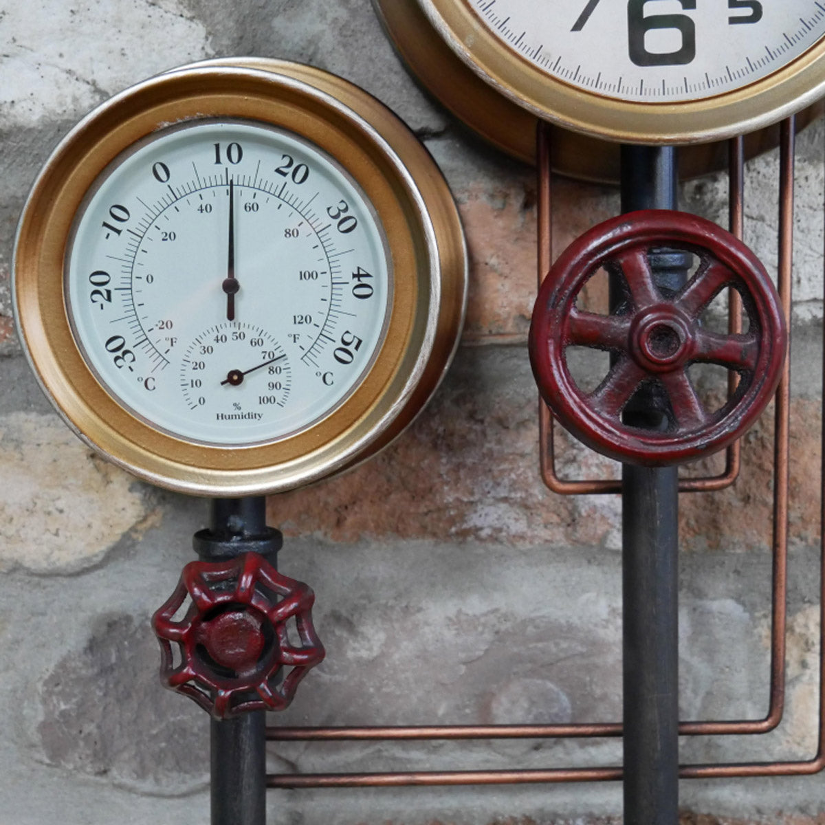 Industrial Pipe Wall Clock