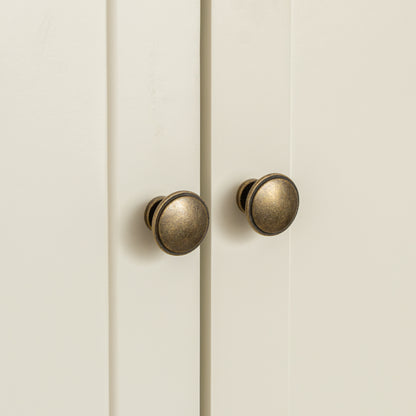 Large Ivory Double Wardrobe - Charlotte Ivory Range