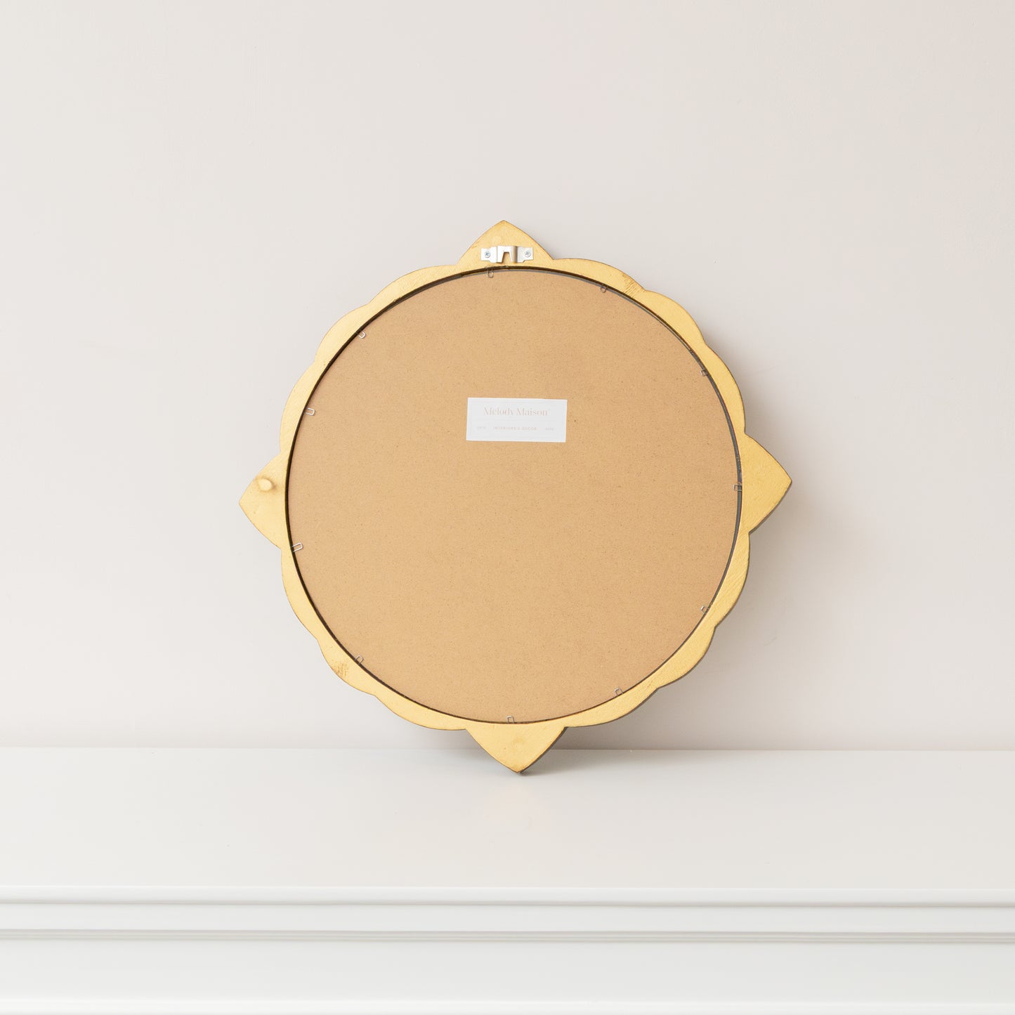 Ornate Antique Gold Round Wall Mirror - 50cm x 50cm