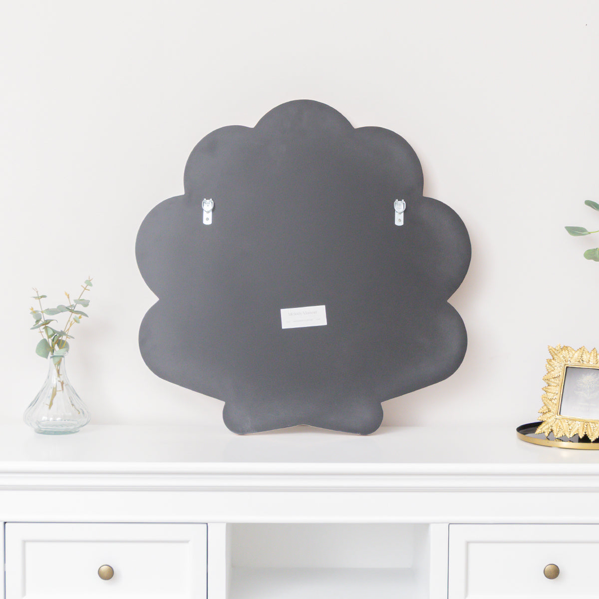 Large Pink Shell Shaped Wall Mounted Mirror - 60cm x 60cm