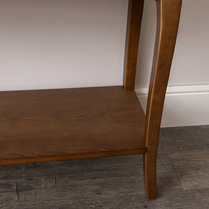 3 Drawer Dark Wood Console Table with Shelf - Ashwell Range