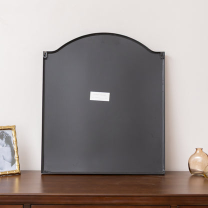 Matte Black Metal Framed Wall Mirror - 50cm x 65cm