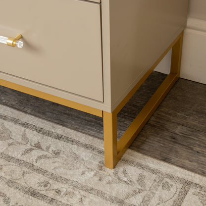 Large 3 Drawer Chest of Drawers - Liana Taupe Range