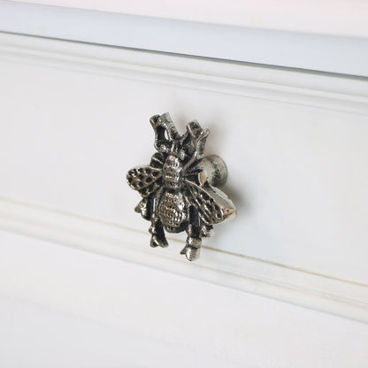 Silver Bumblebee Drawer Knob