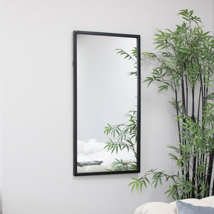 Black Rectangle Wall Mirror 100cm x 50cm