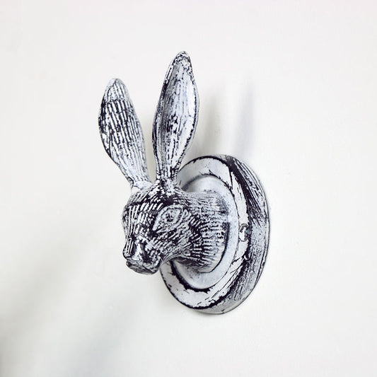  white hare wall hook 