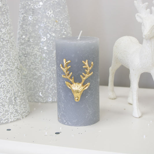  Gold Stag Candle Pin 
