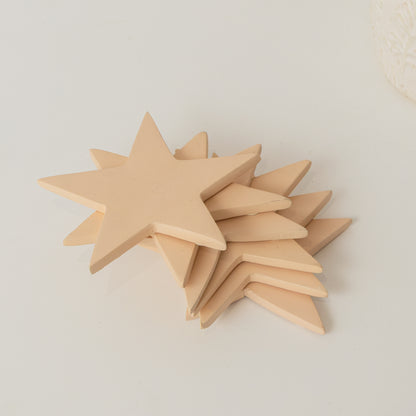 Set of 6 Pink Wooden Star Shaped Coasters