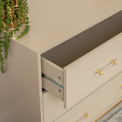 Large 3 Drawer Chest of Drawers - Liana Taupe Range