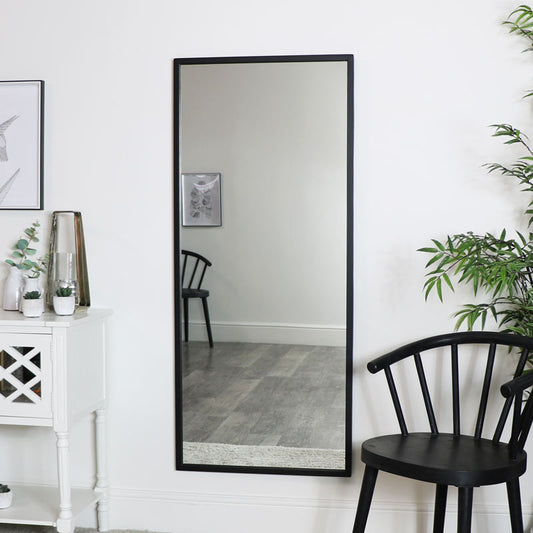  Large Black Rectangle Mirror 60cm x 140cm 