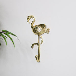  Gold Flamingo Wall Hook 